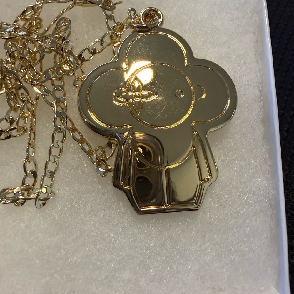 Fashion Gold Toned Vivienne Charm Necklace - Picture 7 of 8